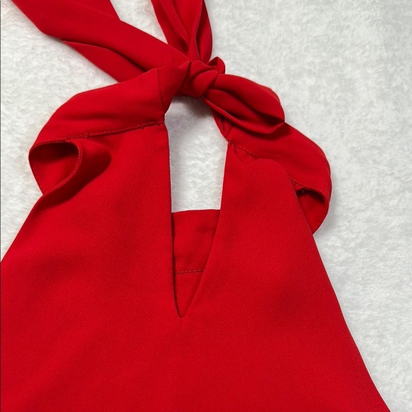 Zara Red Sleeveless Halter top - Picture 9 of 9